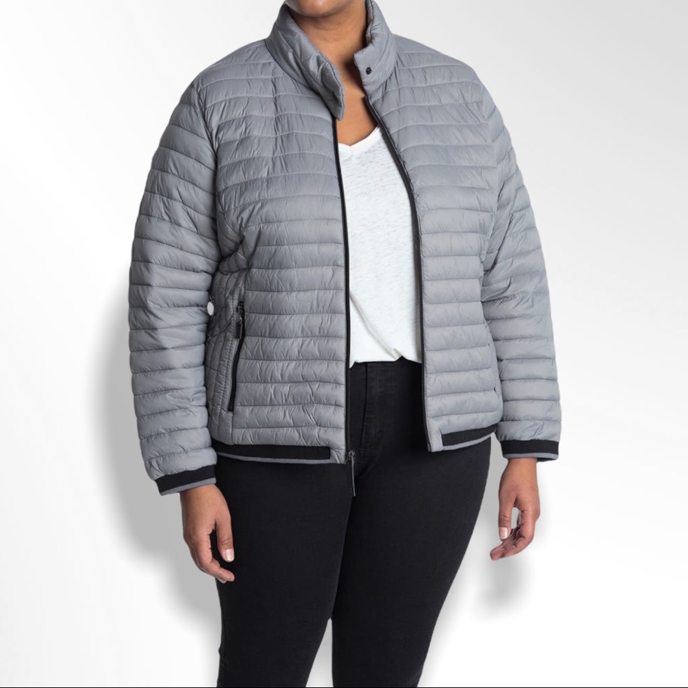 MARC NEW YORK PLUS SIZE PACKABLE PUFFER JACKET